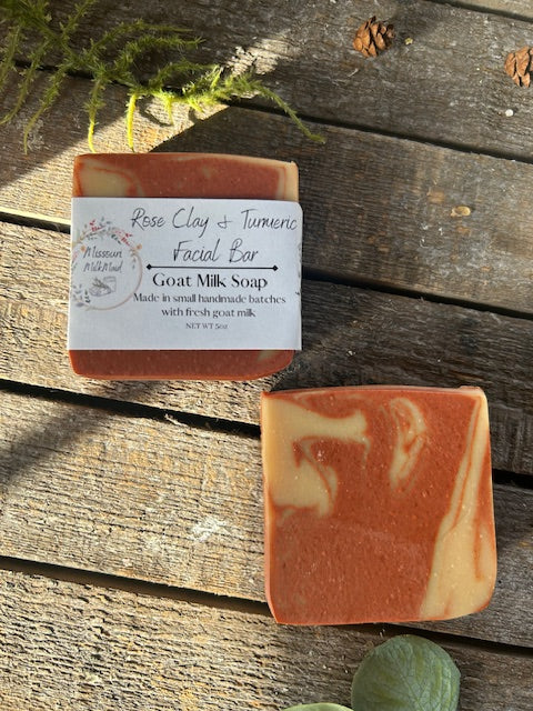 Rose Clay & Turmeric Facial Bar