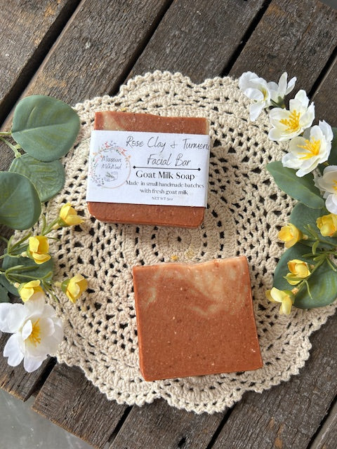 Rose Clay & Turmeric Facial Bar
