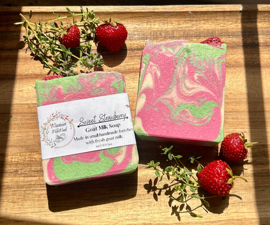 Sweet Strawberry Goat Milk Soap