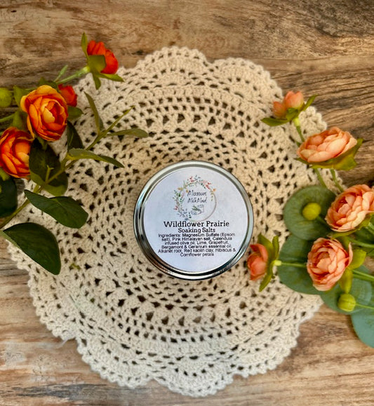 Wildflower Prairie Soaking Salt Jar