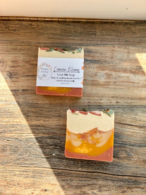 Crimson Blooms Goat Milk Soap