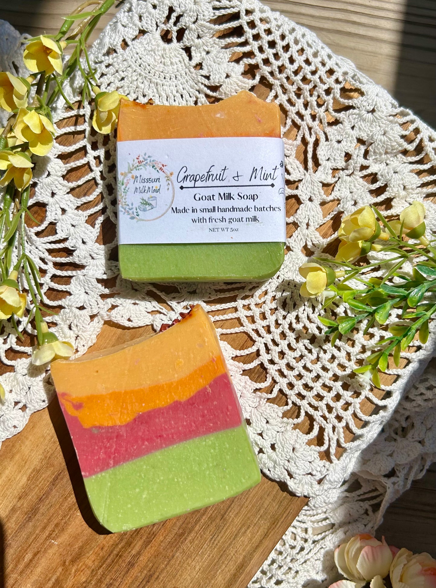 Grapefruit & Mint Goat Milk Soap